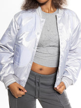 Load image into Gallery viewer, Women’s Wildcard Stadium Jacket - Silver