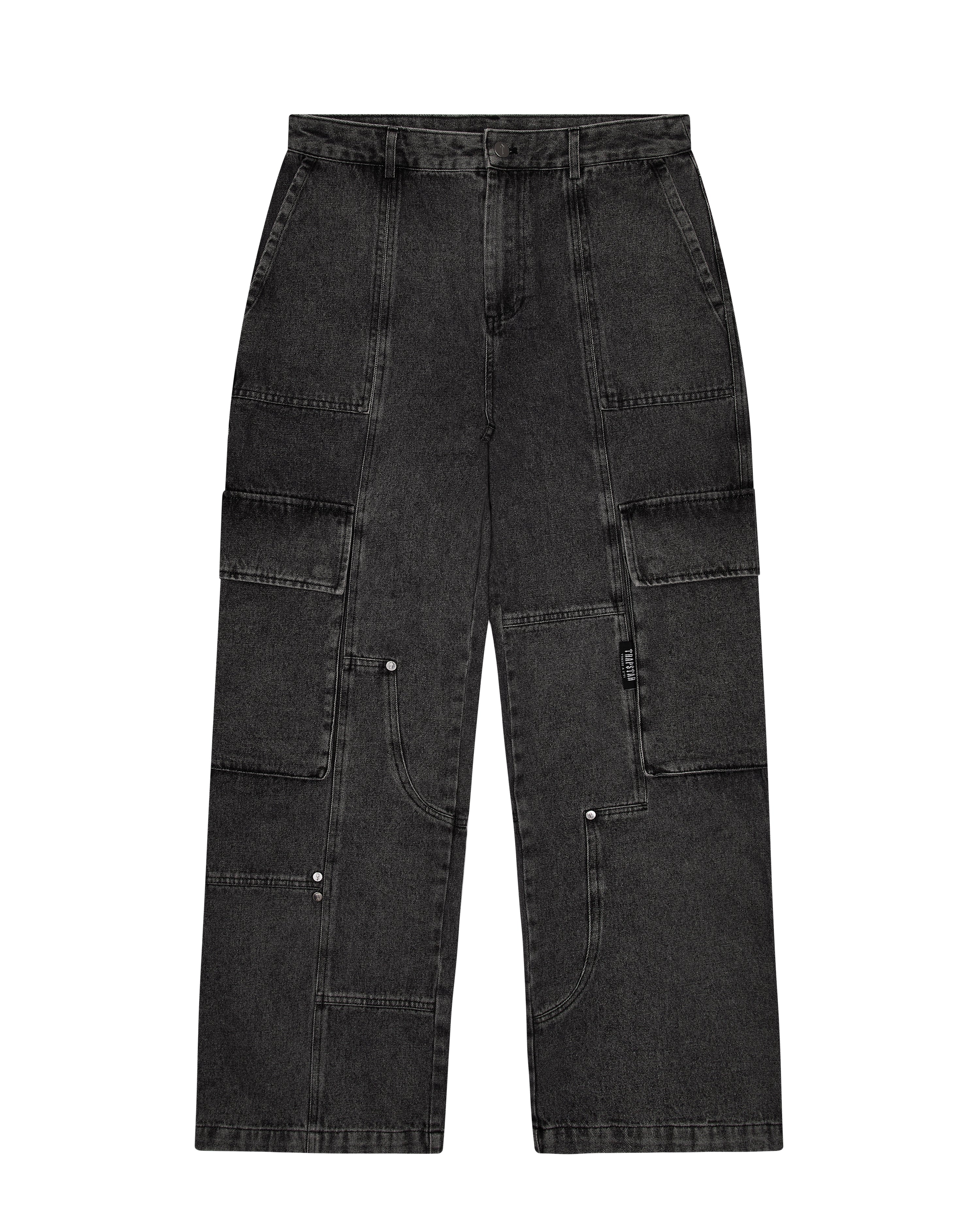 Denim Carpenter Pants - Grey*