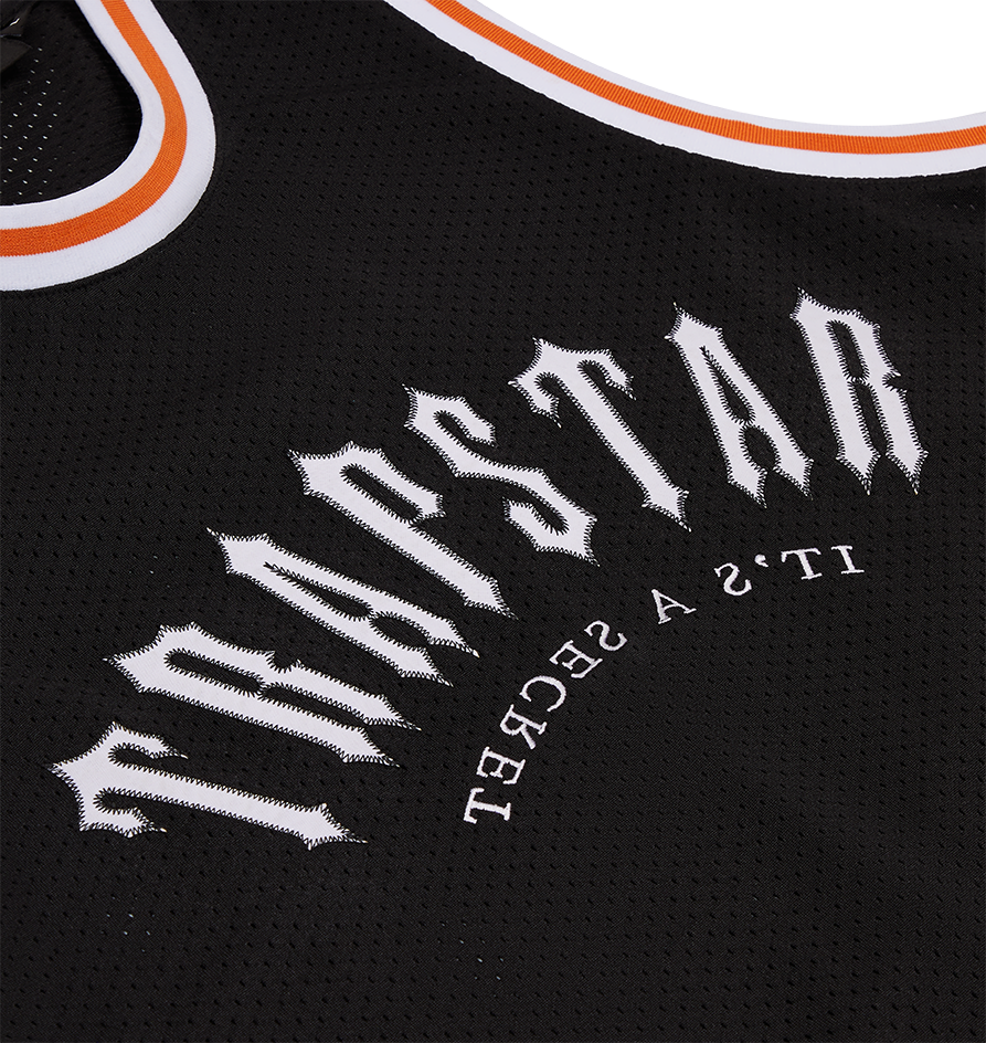 Irongate Arch Basketball Vest - Black/White/Orange – Trapstar London