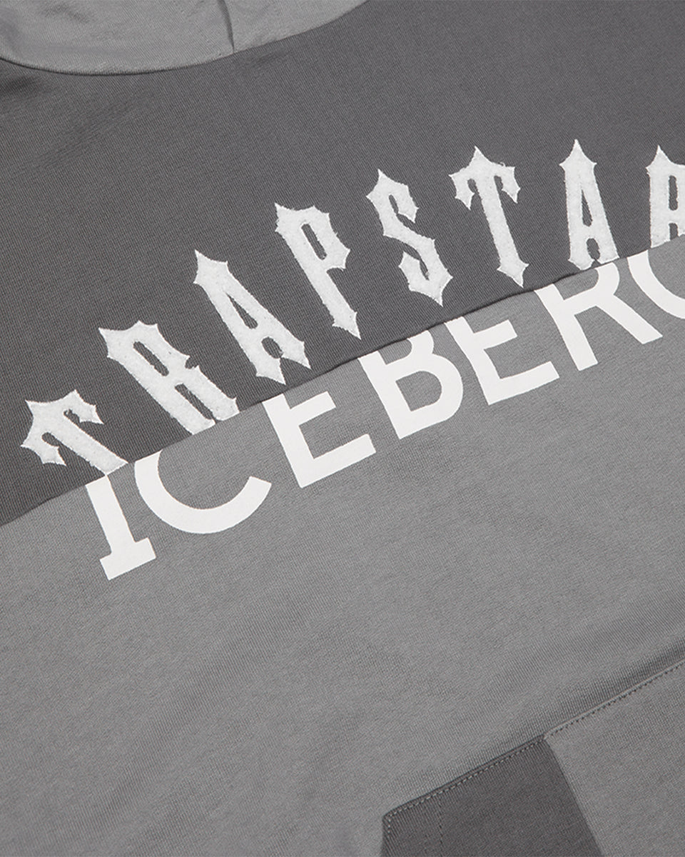 Trapstar x Iceberg Deconstructed Two Logo Hoodie Trapstar London