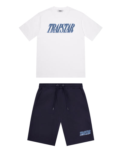 Trapstar Signature 2.0 Shorts Set - White/Blue