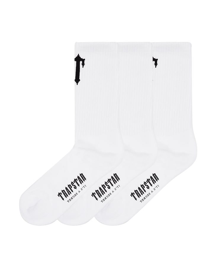 Trapstar 3 Pack Irongate T Socks - White