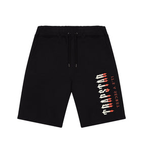 Oversized Decoded Shorts - Black/Red Gradient