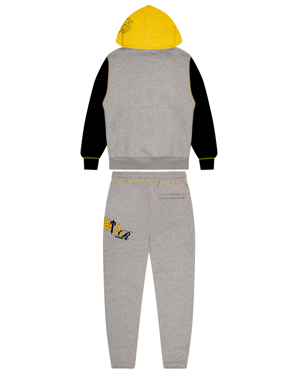 Script Tracksuit Grey Marl/ Yellow Trapstar London