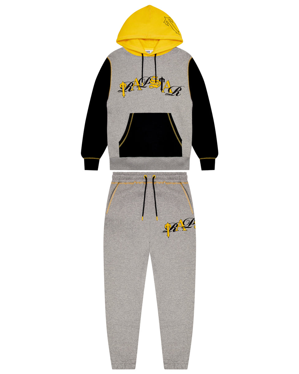 Script Tracksuit Grey Marl/ Yellow Trapstar London