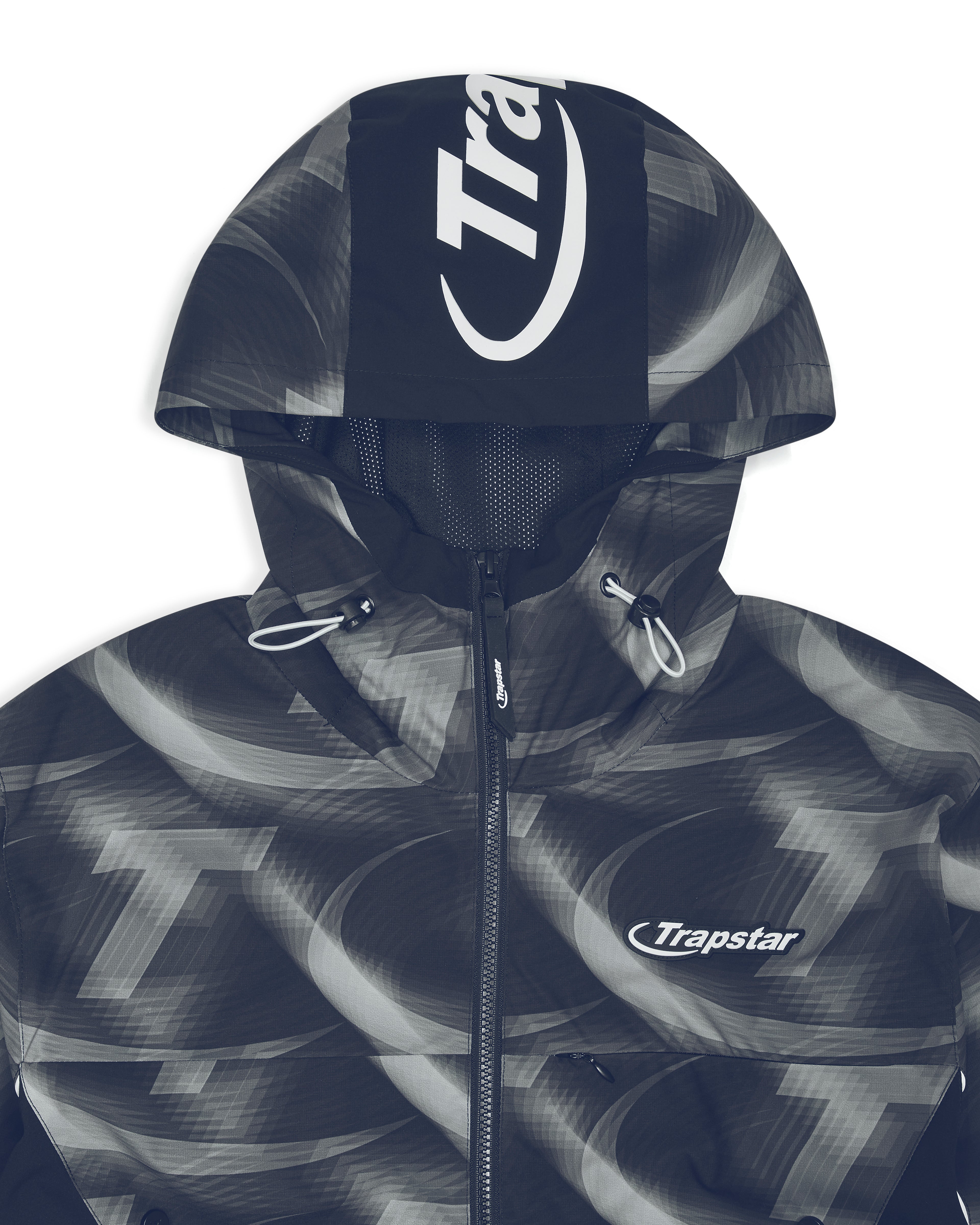 Hyperdrive Print Windbreaker - Navy