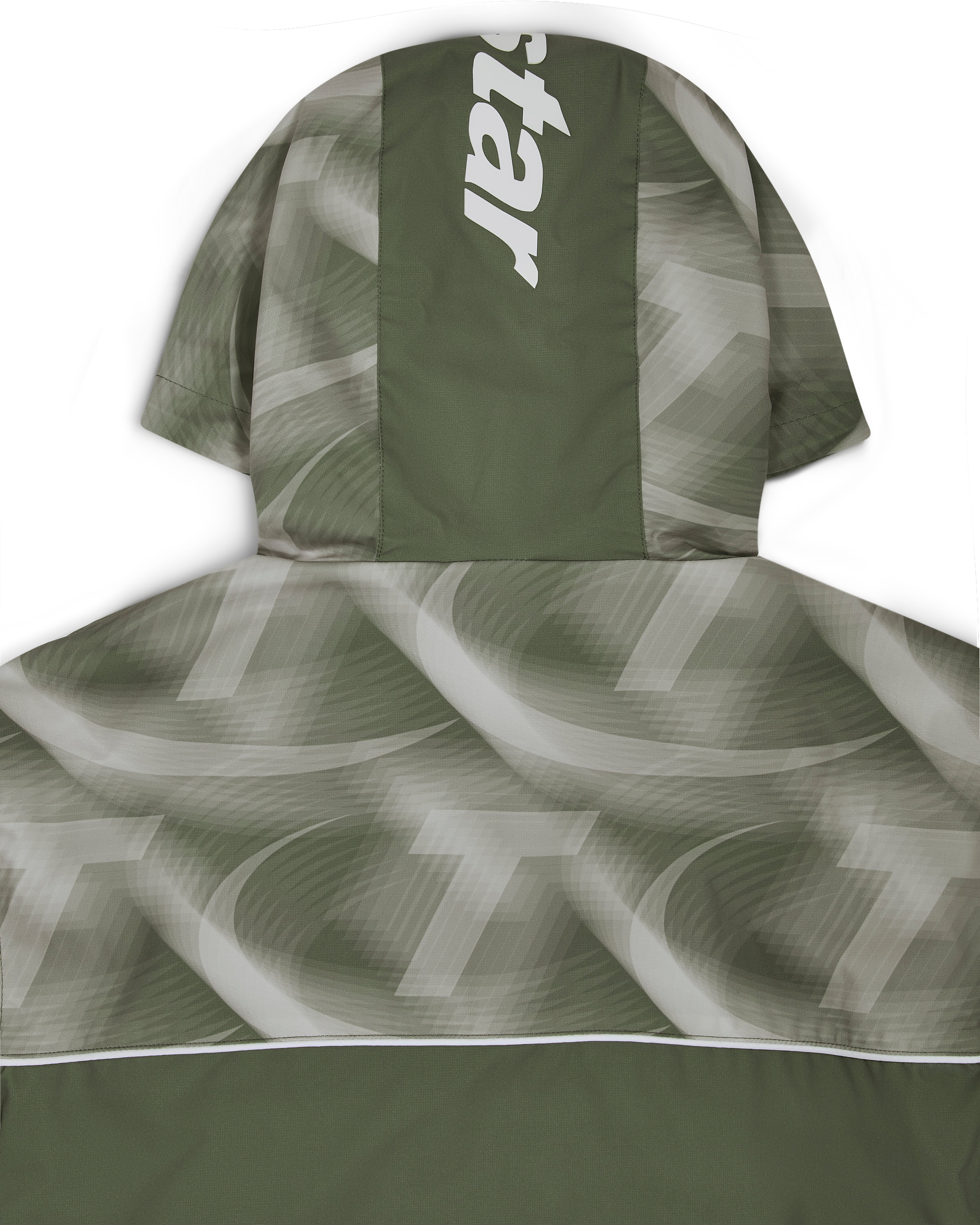 Hyperdrive Print Windbreaker - Khaki