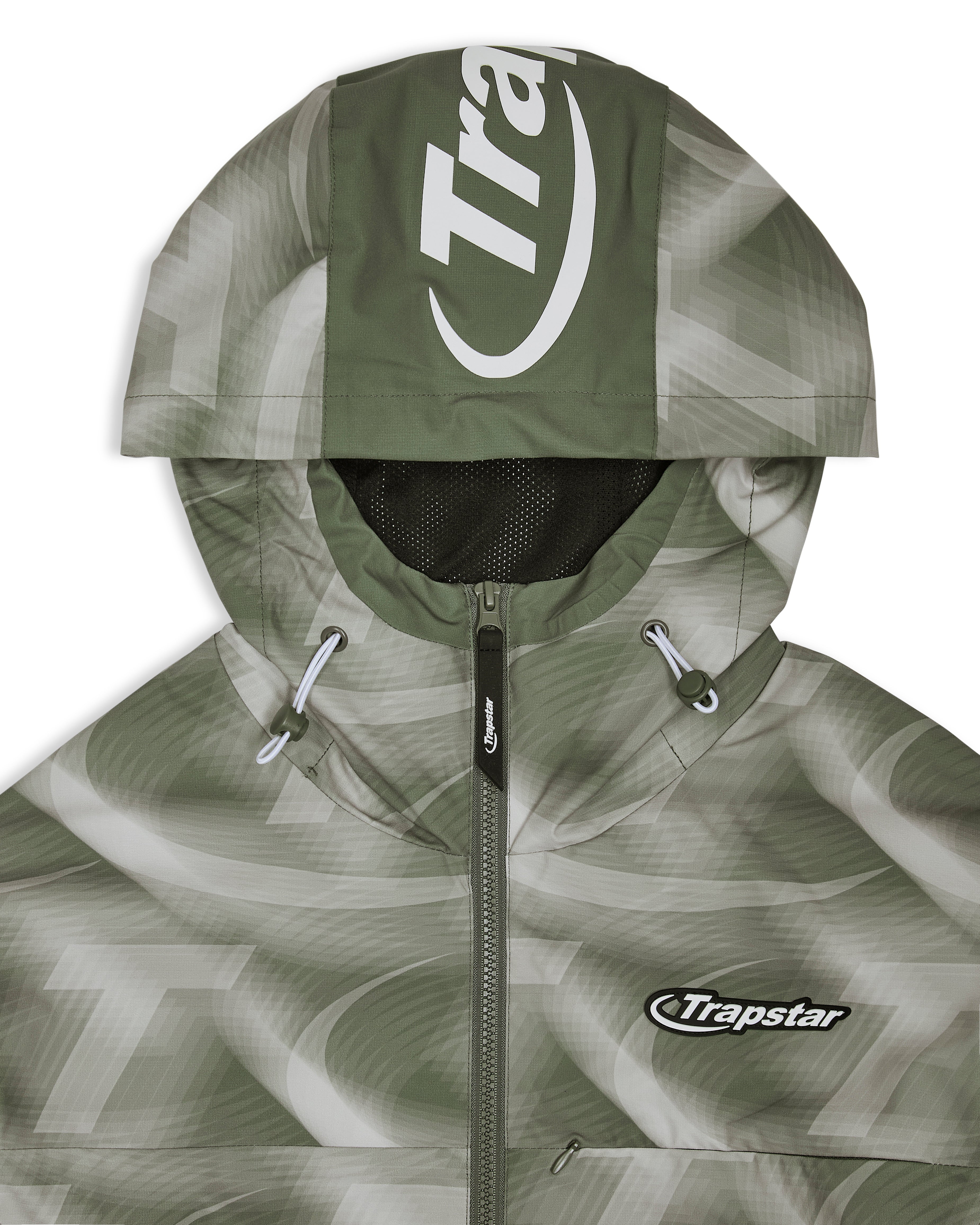 Hyperdrive Print Windbreaker - Khaki
