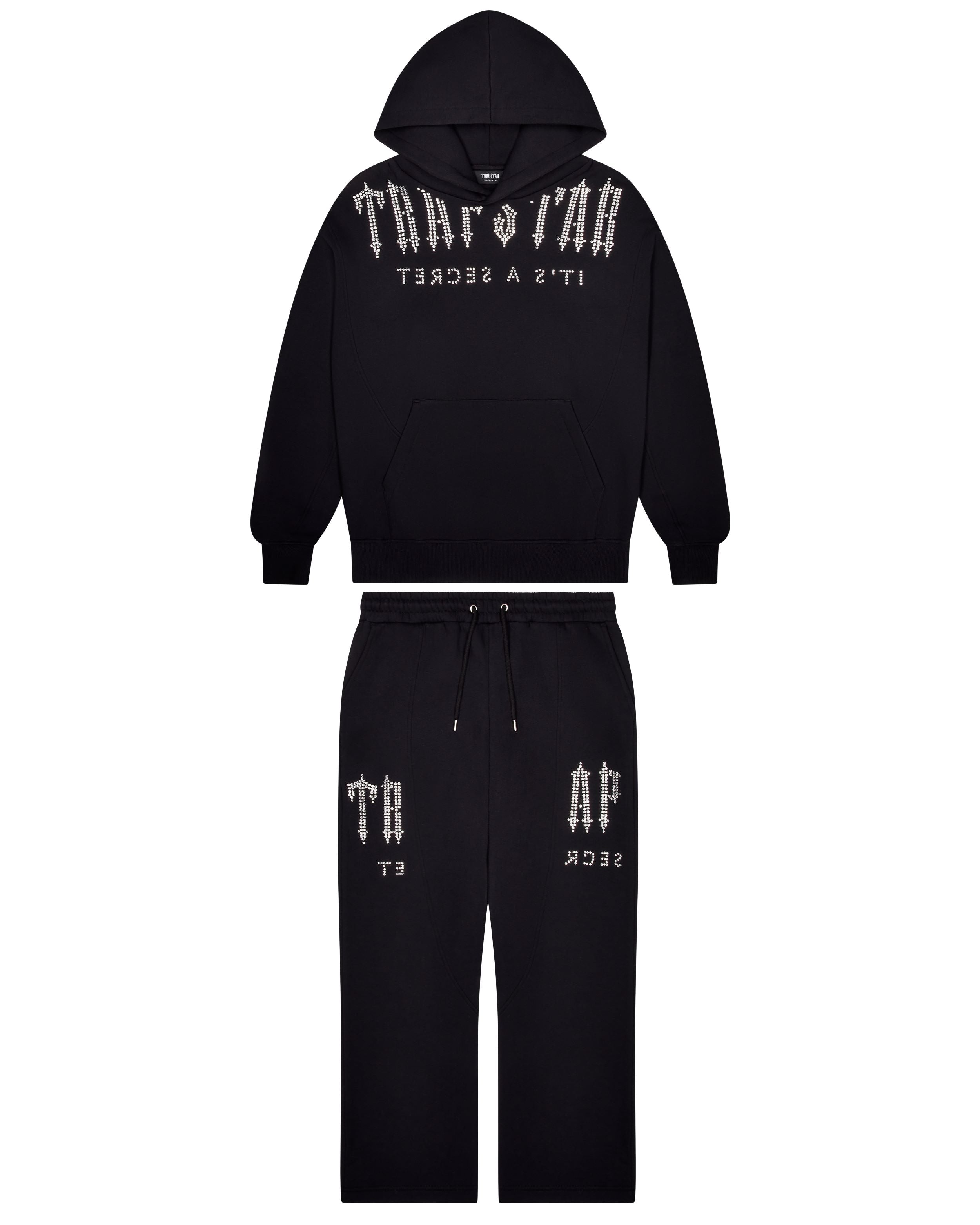 Trapstar Deconstructed Decoded Diamante Tracksuit - Black