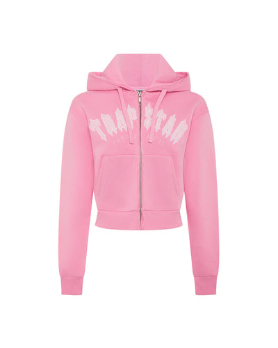 Women's Irongate Chenille Zip Through Track Top - Pink