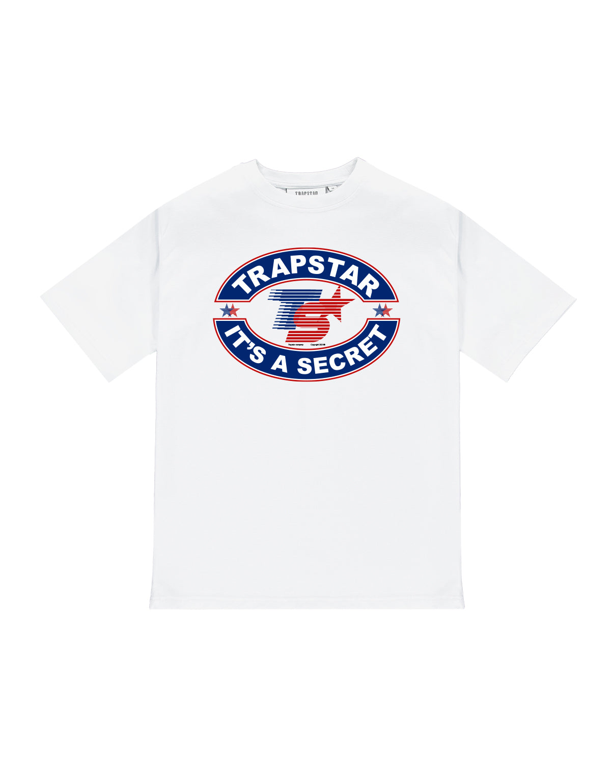 It's A Secret Print Tee - White/Grey