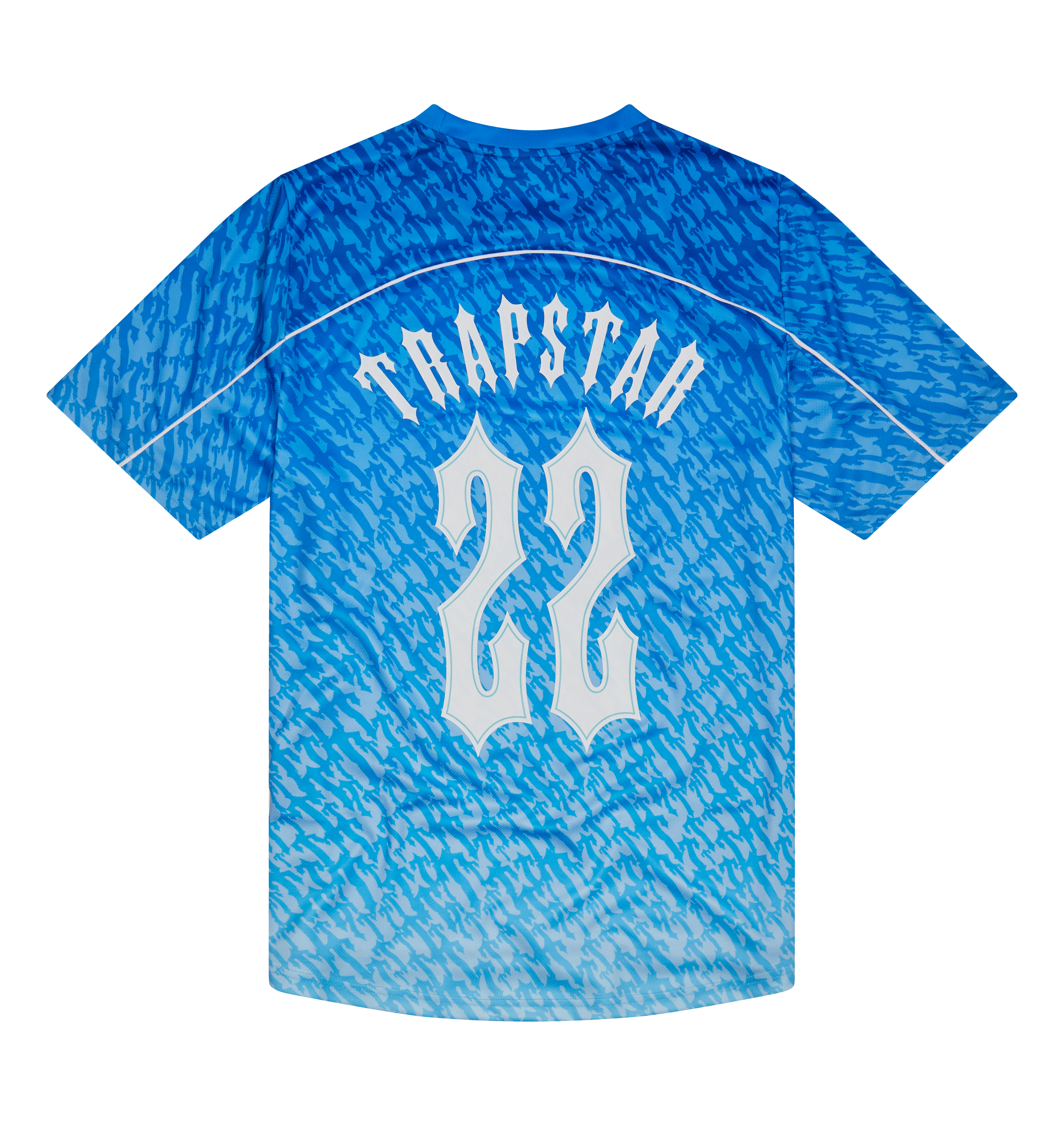 Irongate T Monogram Football Jersey - Blue Gradient