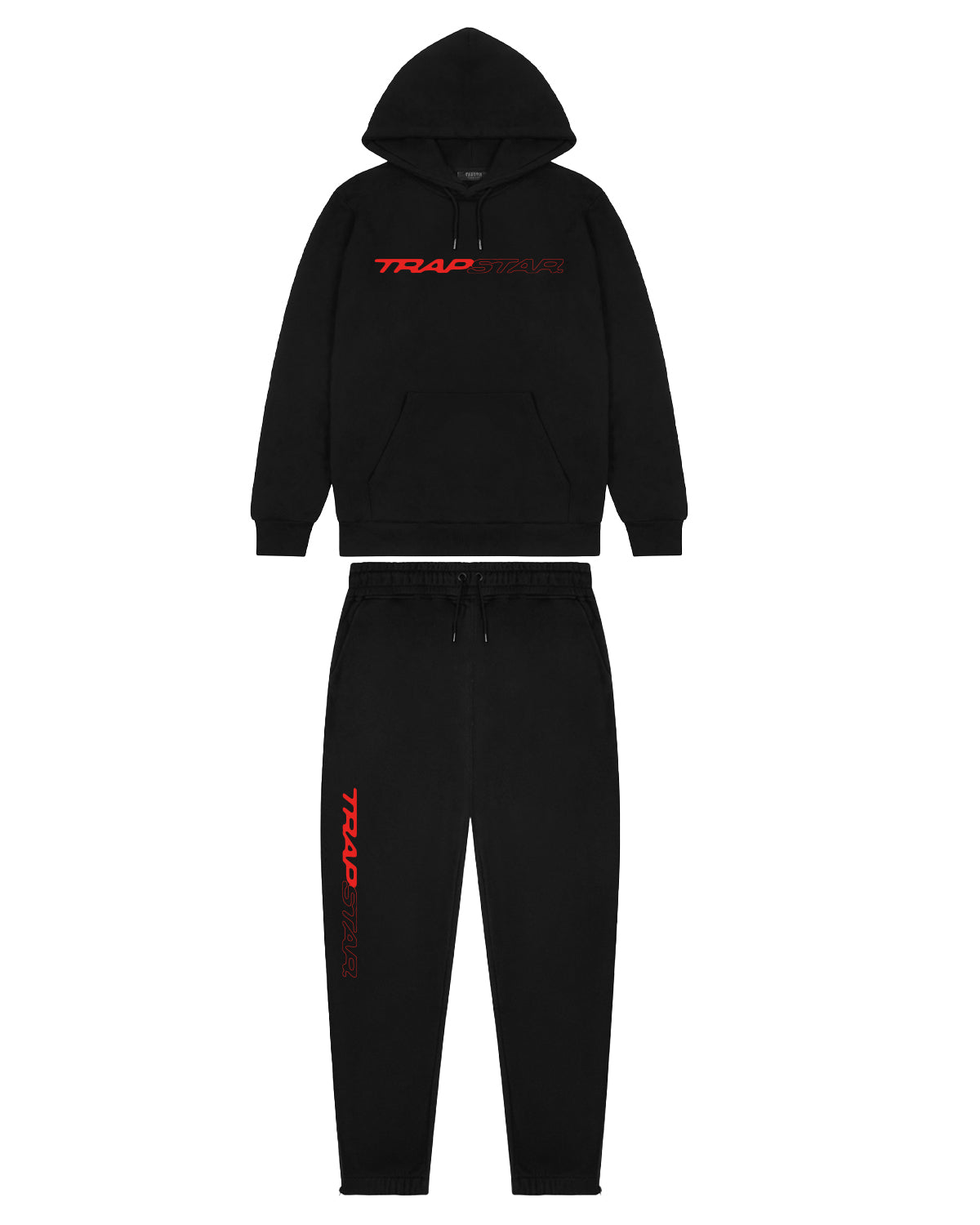 Full Speed Tracksuit Black Red Trapstar London