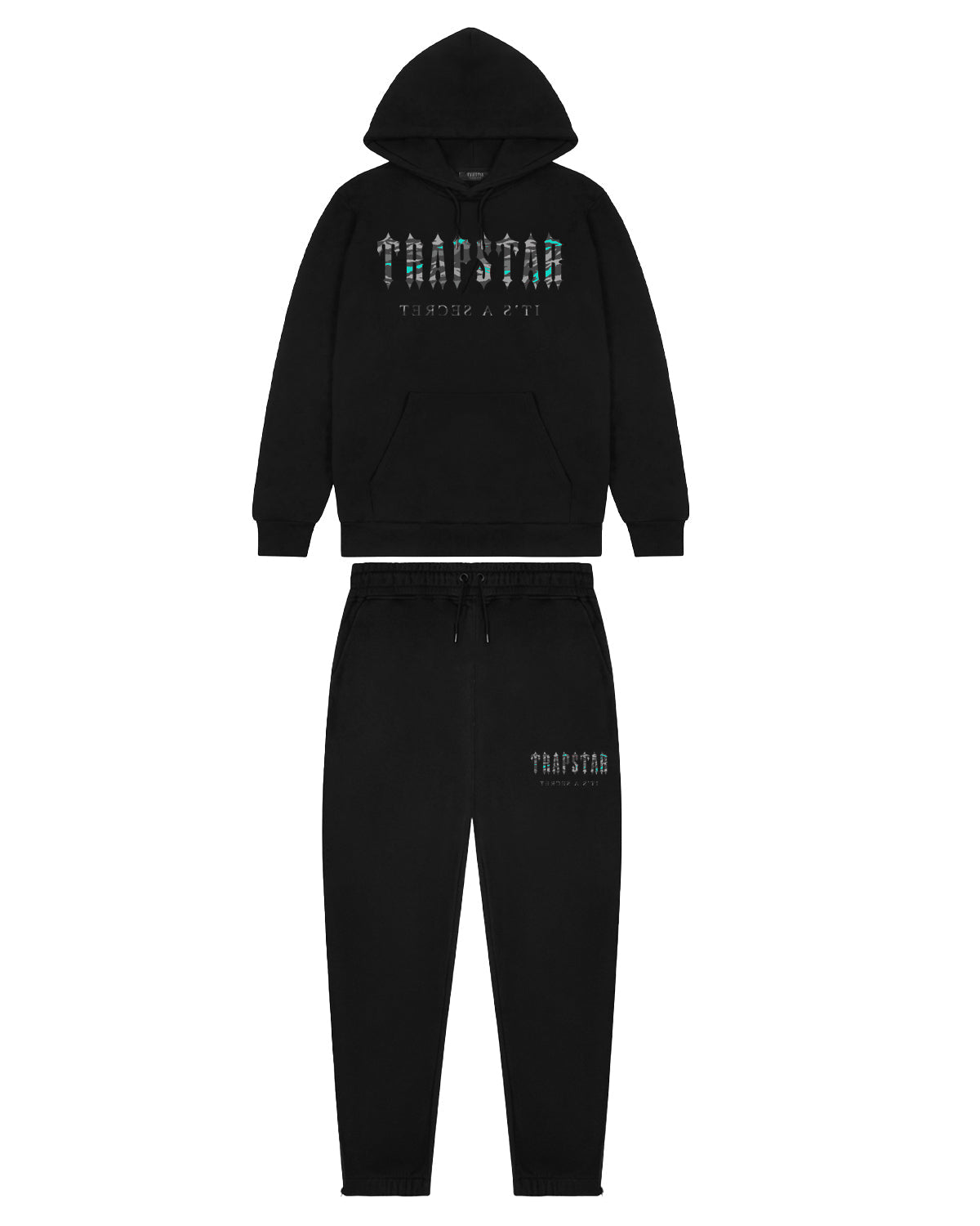 Decoded Camo Hooded Tracksuit - Teal Edition
