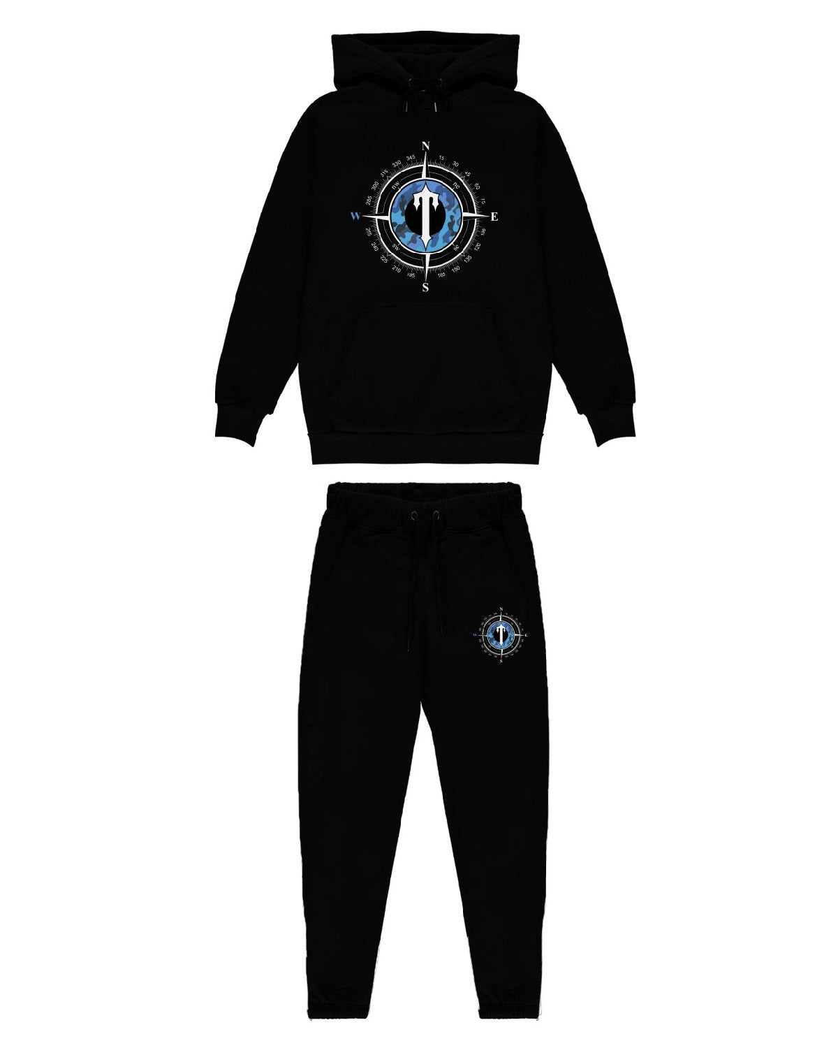 Secret Explorer Hoodie Tracksuit - Black