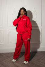 Load image into Gallery viewer, Women’s TS-Star Drawcord Hem Joggers - Red