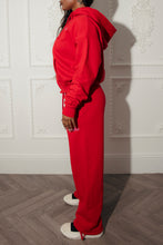 Load image into Gallery viewer, Women’s TS-Star Drawcord Hem Joggers - Red