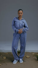 Load image into Gallery viewer, Women&#39;s Construct Jogging Bottoms - Blue Enzyme