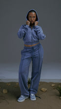 Load image into Gallery viewer, Women&#39;s Construct Jogging Bottoms - Blue Enzyme
