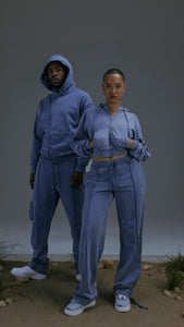 Women's Construct Jogging Bottoms - Blue Enzyme