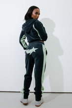 Load image into Gallery viewer, Women’s TS-Star Velour Hoodie - Green