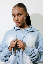 Load image into Gallery viewer, Women&#39;s TS Star Applique Hoodie - Denim Wash
