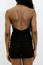 Load image into Gallery viewer, Women’s Jacquard Mesh Dress - Black
