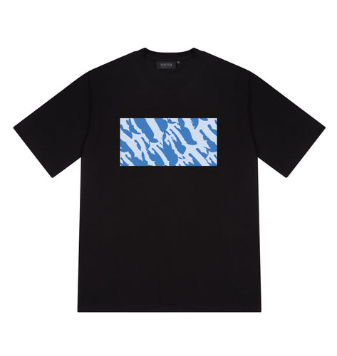 Wavy T Box Tee - Black/Blue