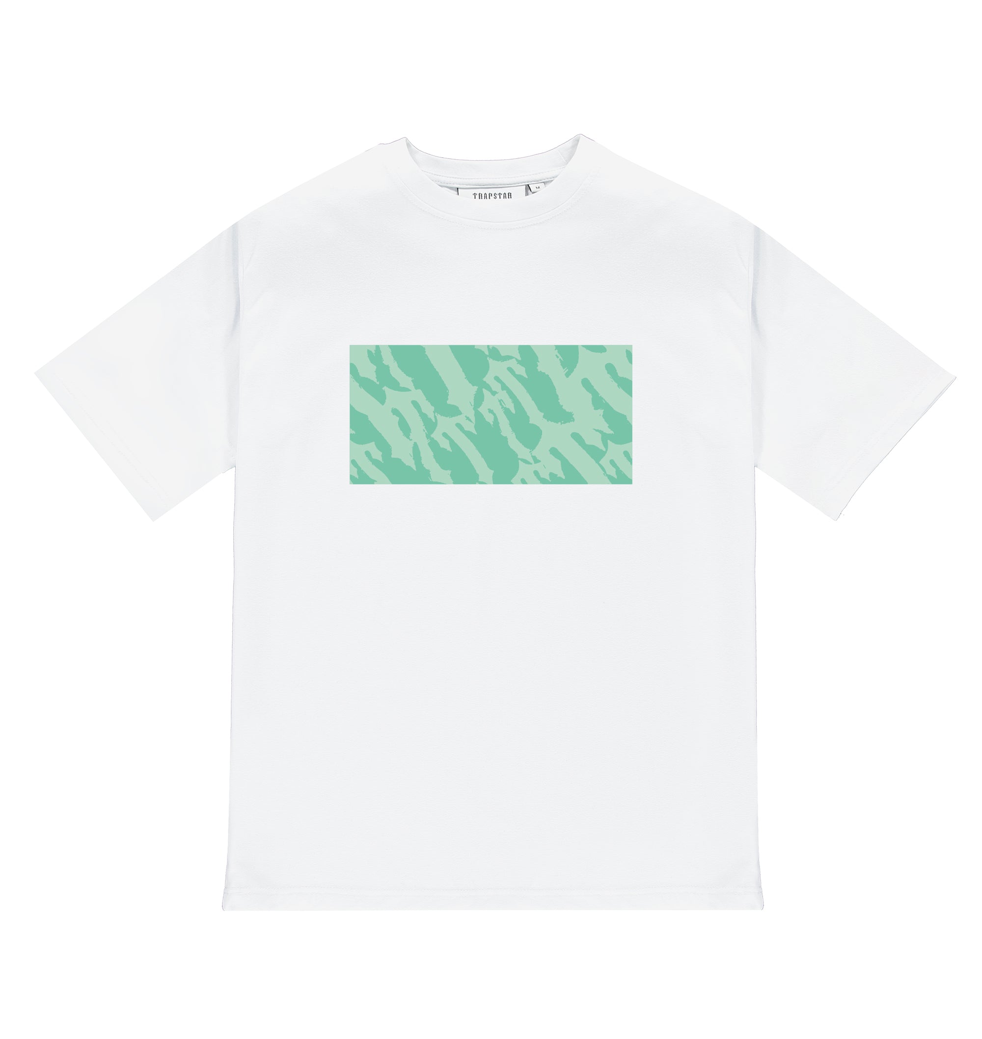 Wavy T Box Tee - White/Green