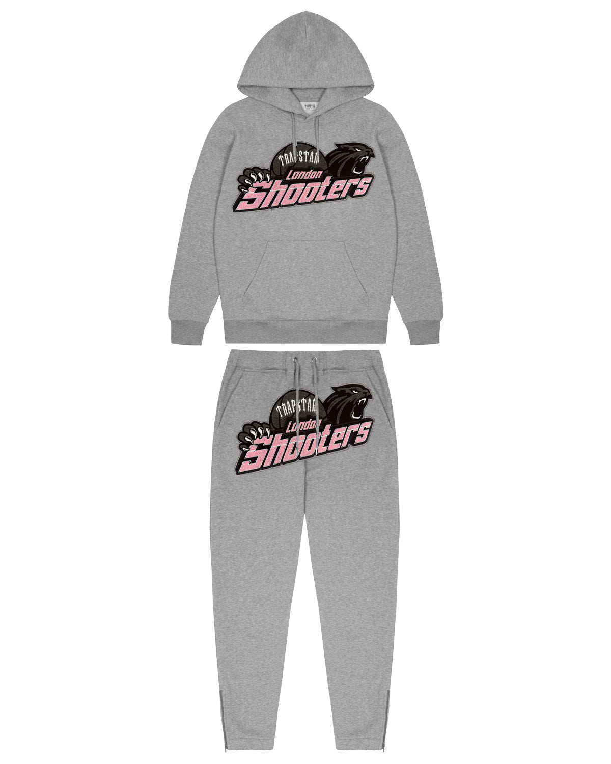 Shooters Tracksuit - Grey/Pink