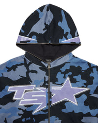 TS Star Camo Hoodie - Blue