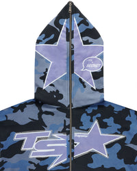 TS Star Camo Hoodie - Blue