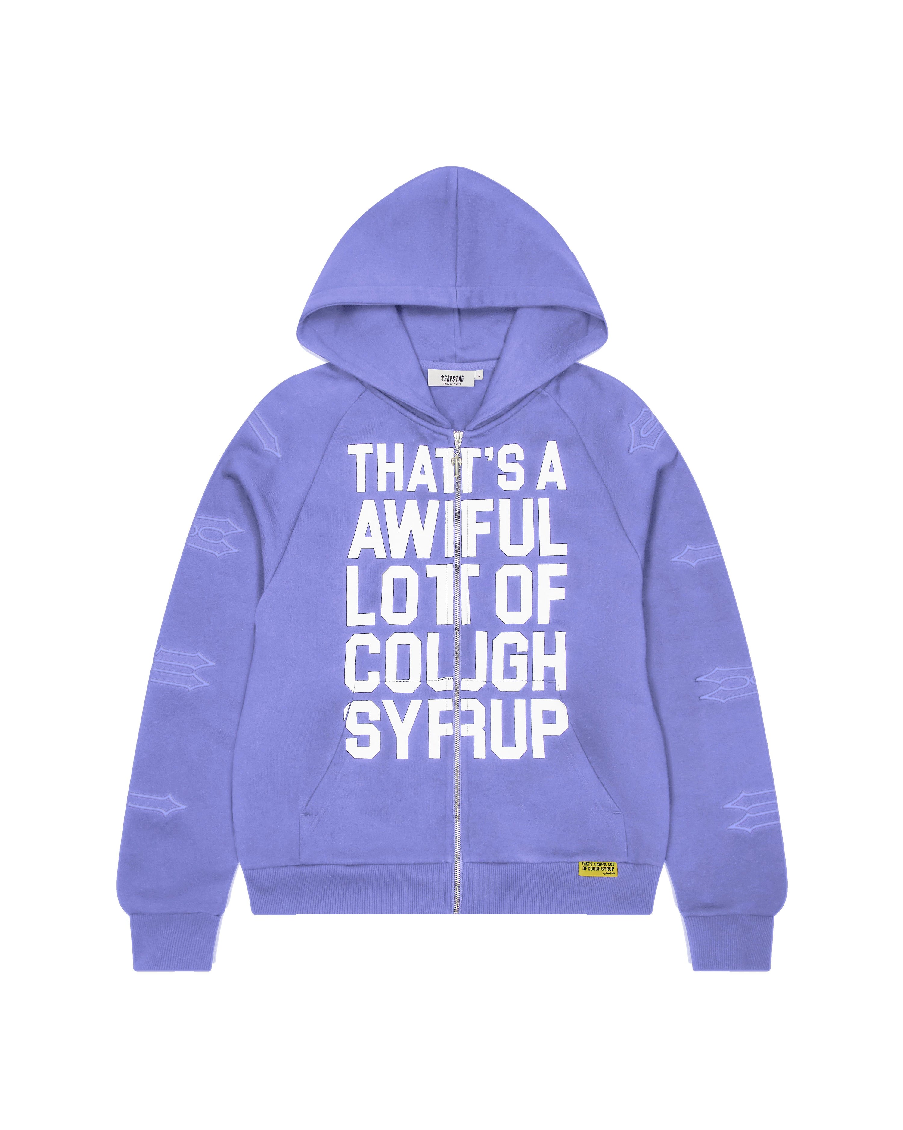 Trapstar x Cough Syrup Patchwork Hoodie - Purple