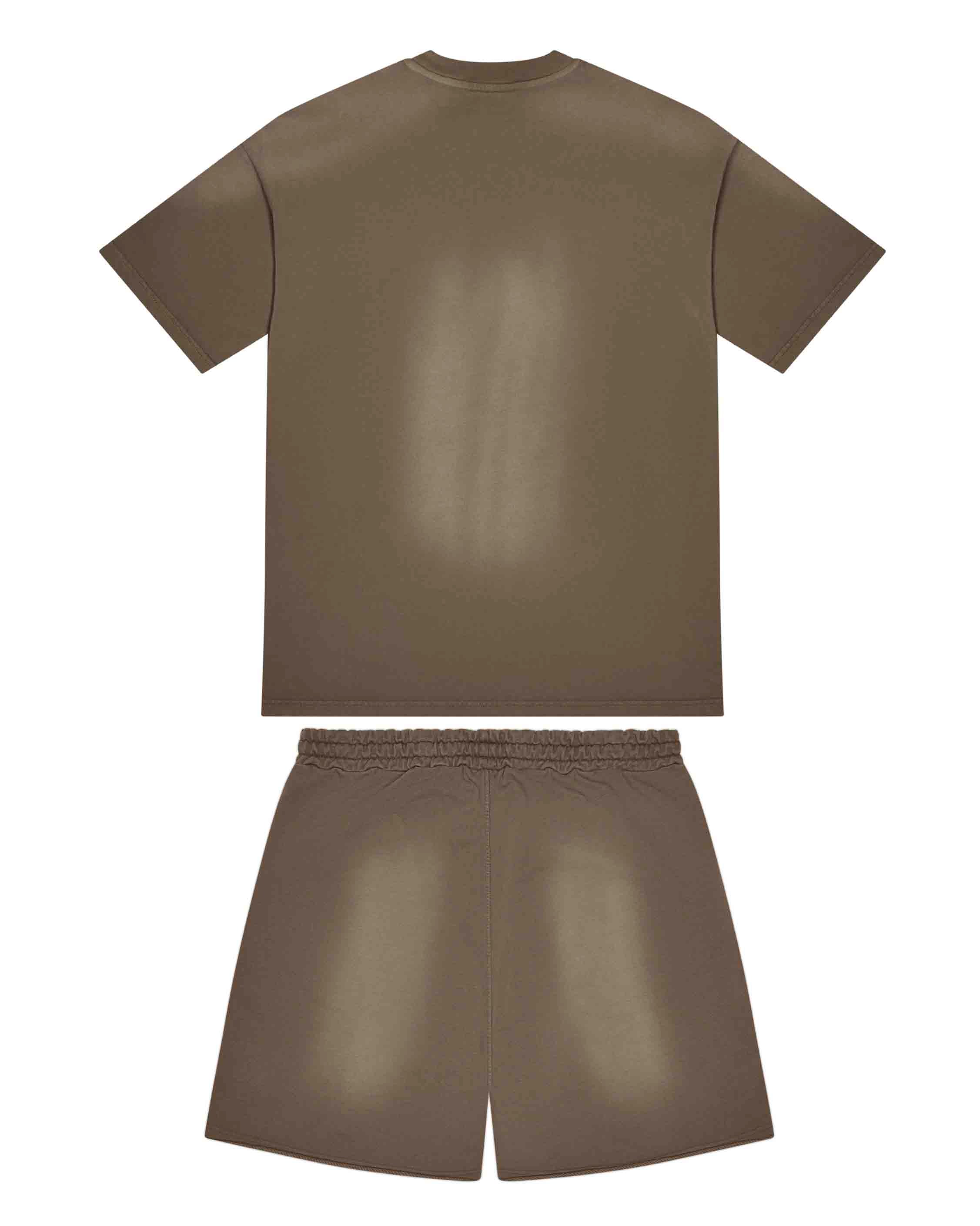 Hyperdrive Fade Shorts Set - Brown