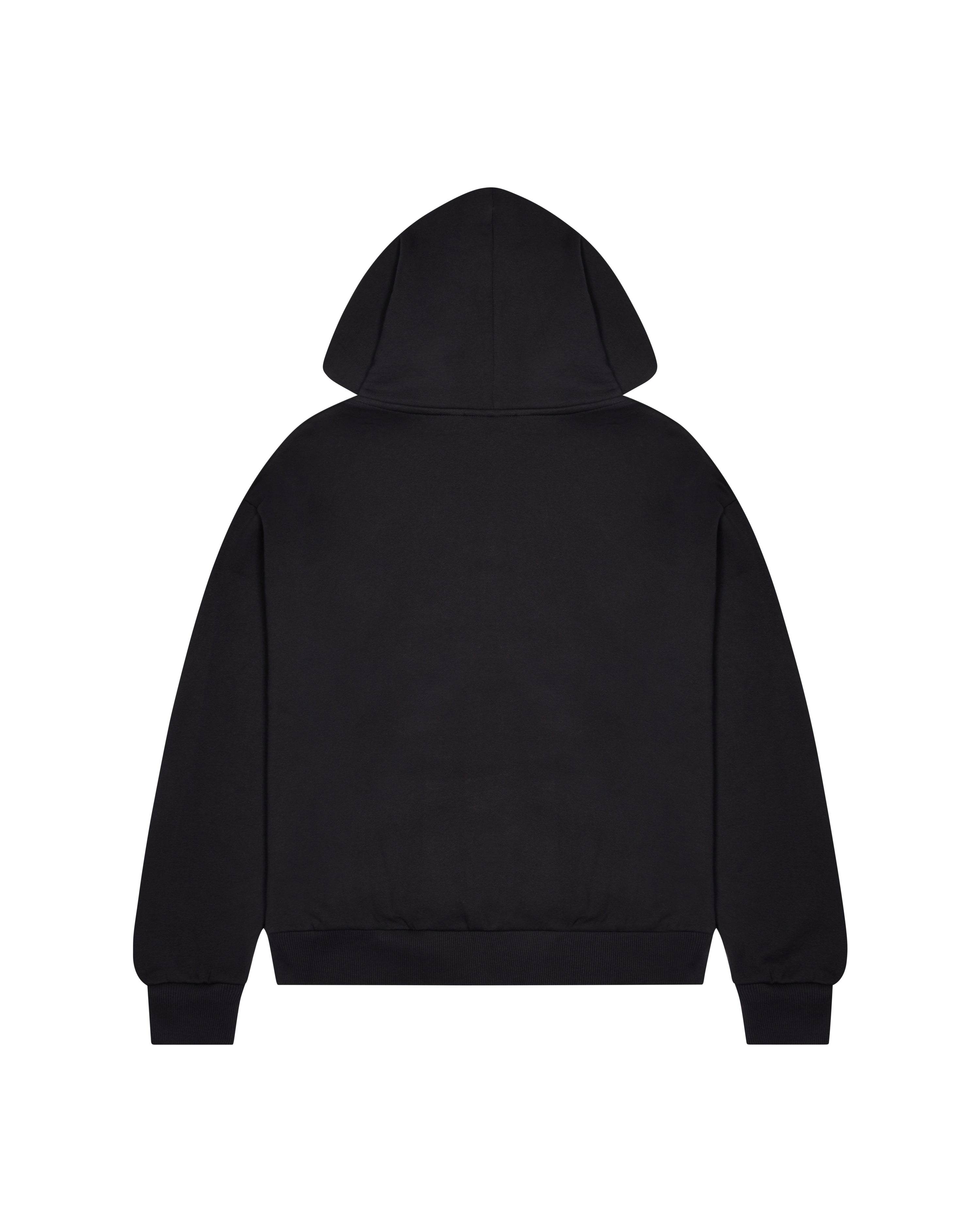 Trapstar Foundation Zip Through Hoodie - Black/Red