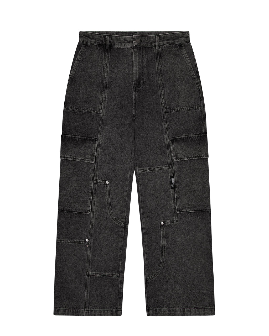 Denim Carpenter Pants - Grey*