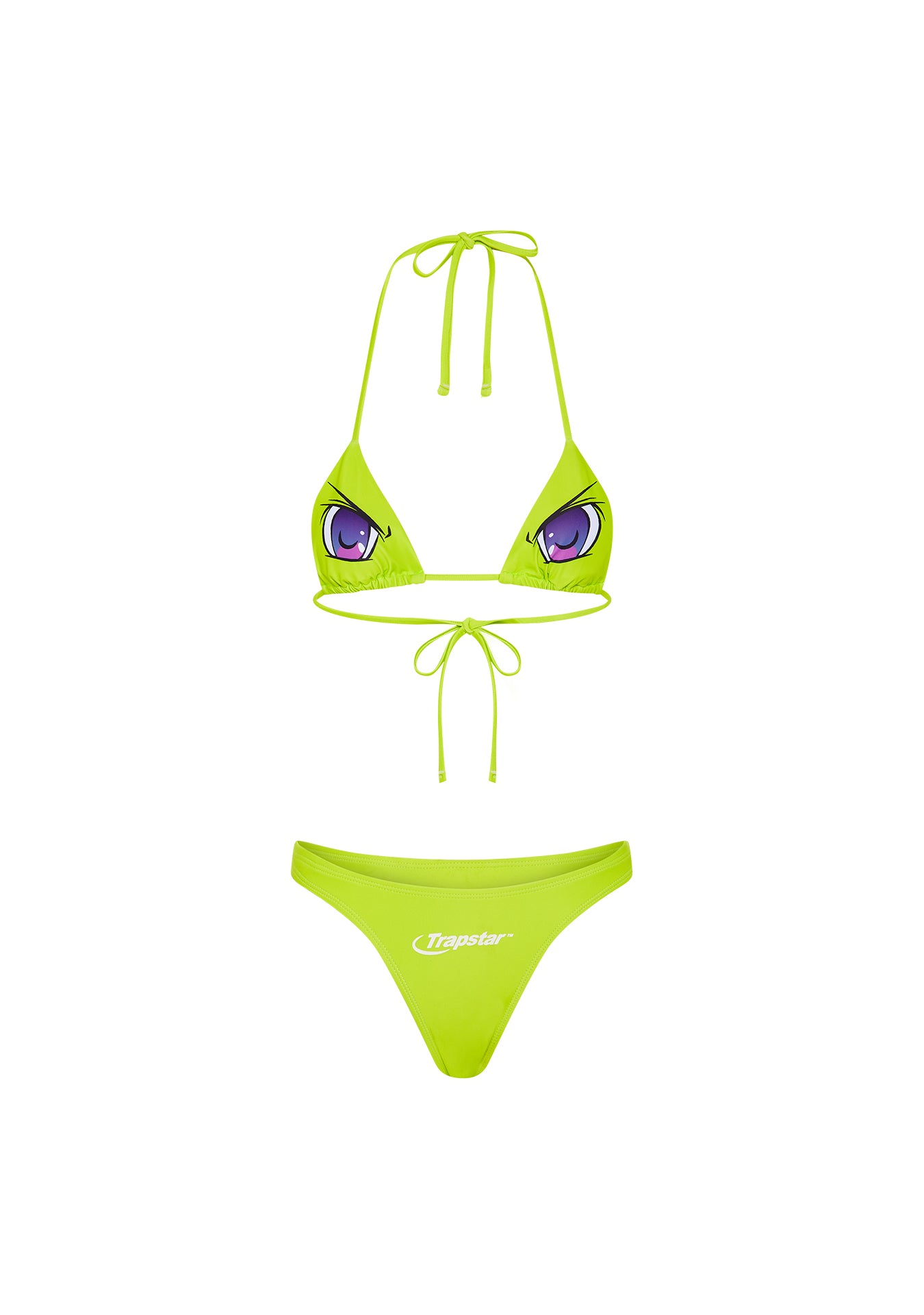 Women's Anime Bikini Top - Lime Punch