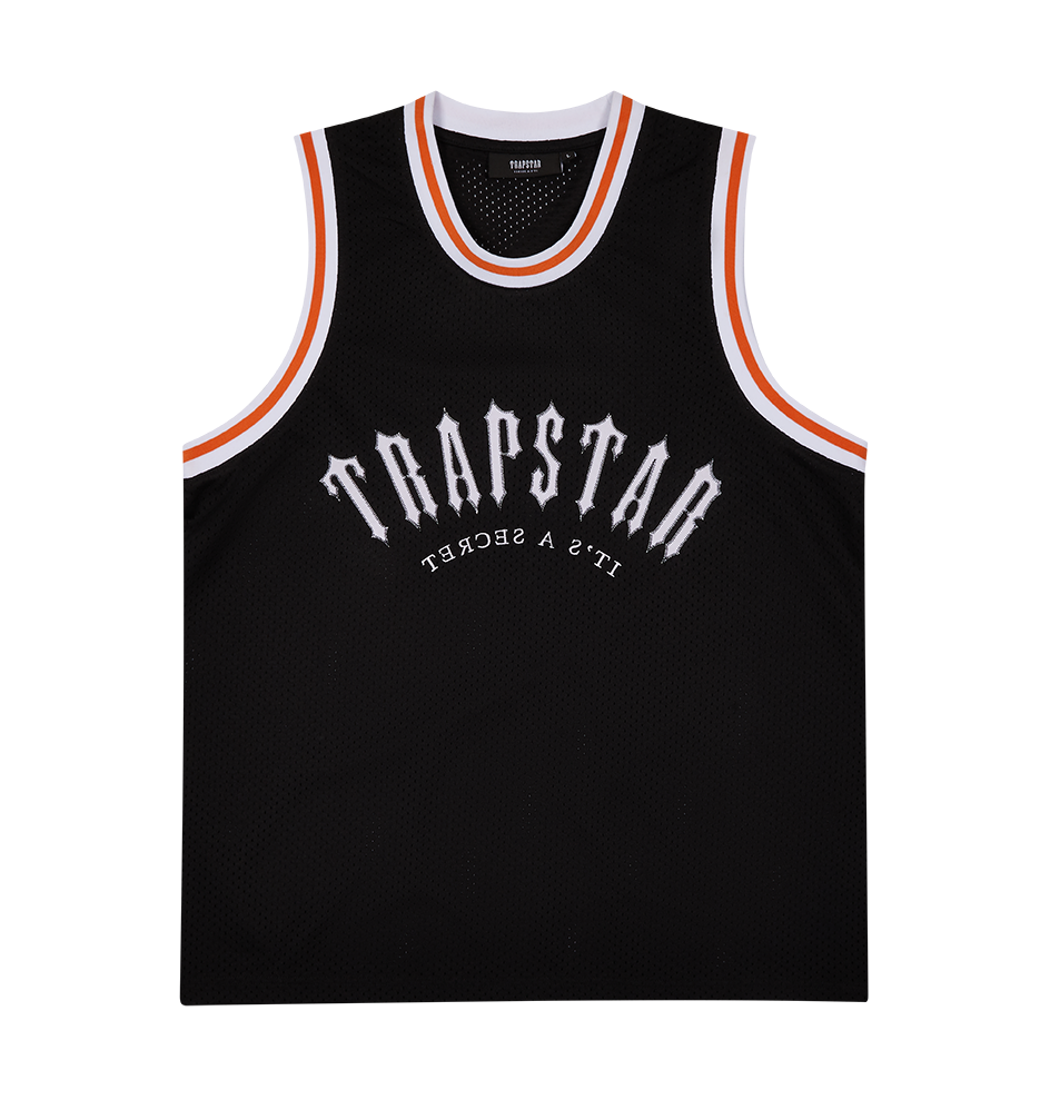 Irongate Arch Basketball Vest - Black/White/Orange – Trapstar London