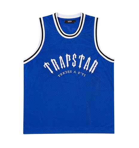 Irongate Arch Basketball Vest - Blue – Trapstar London