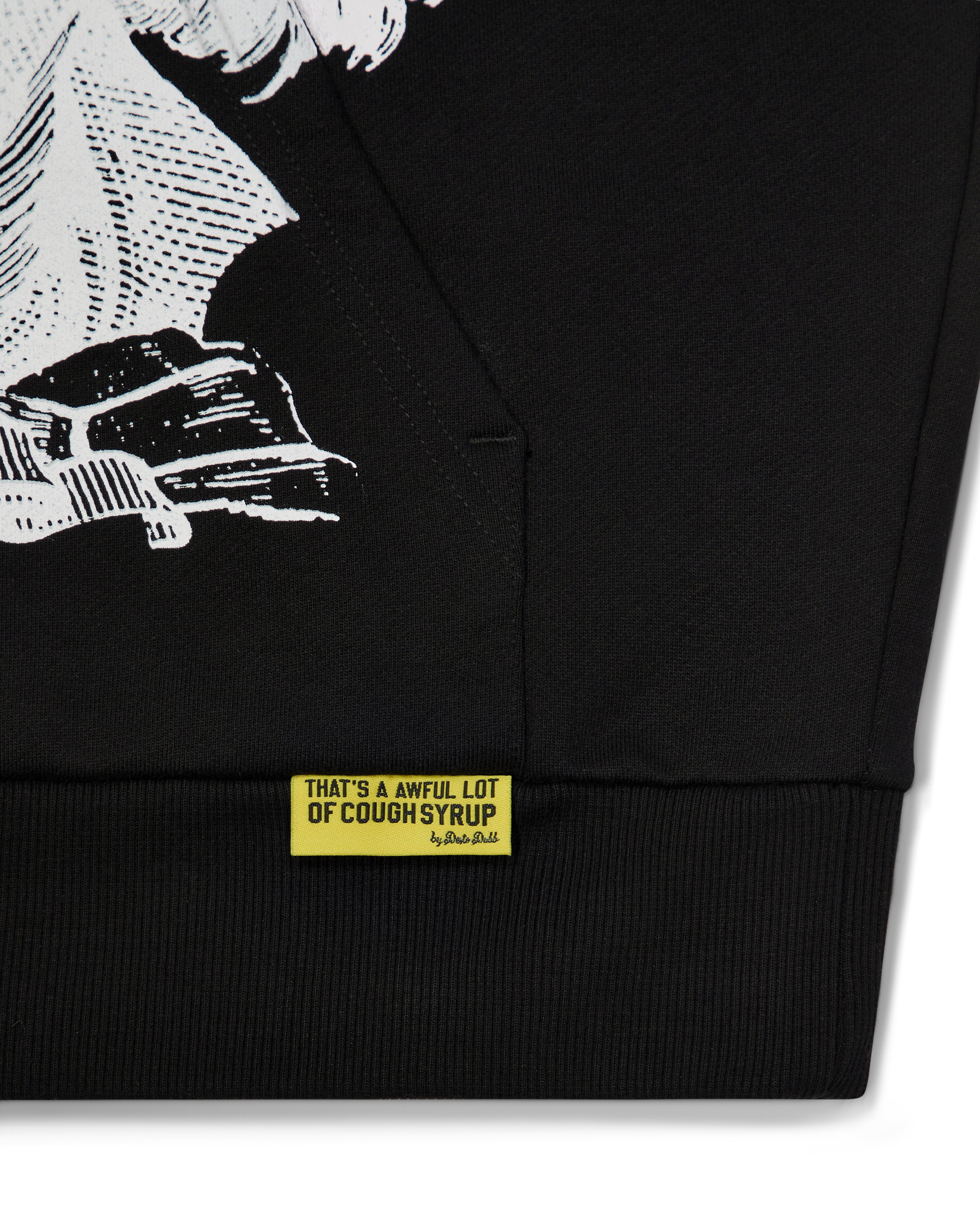 Trapstar x Cough Syrup Benjamin Franklin Hoodie - Black