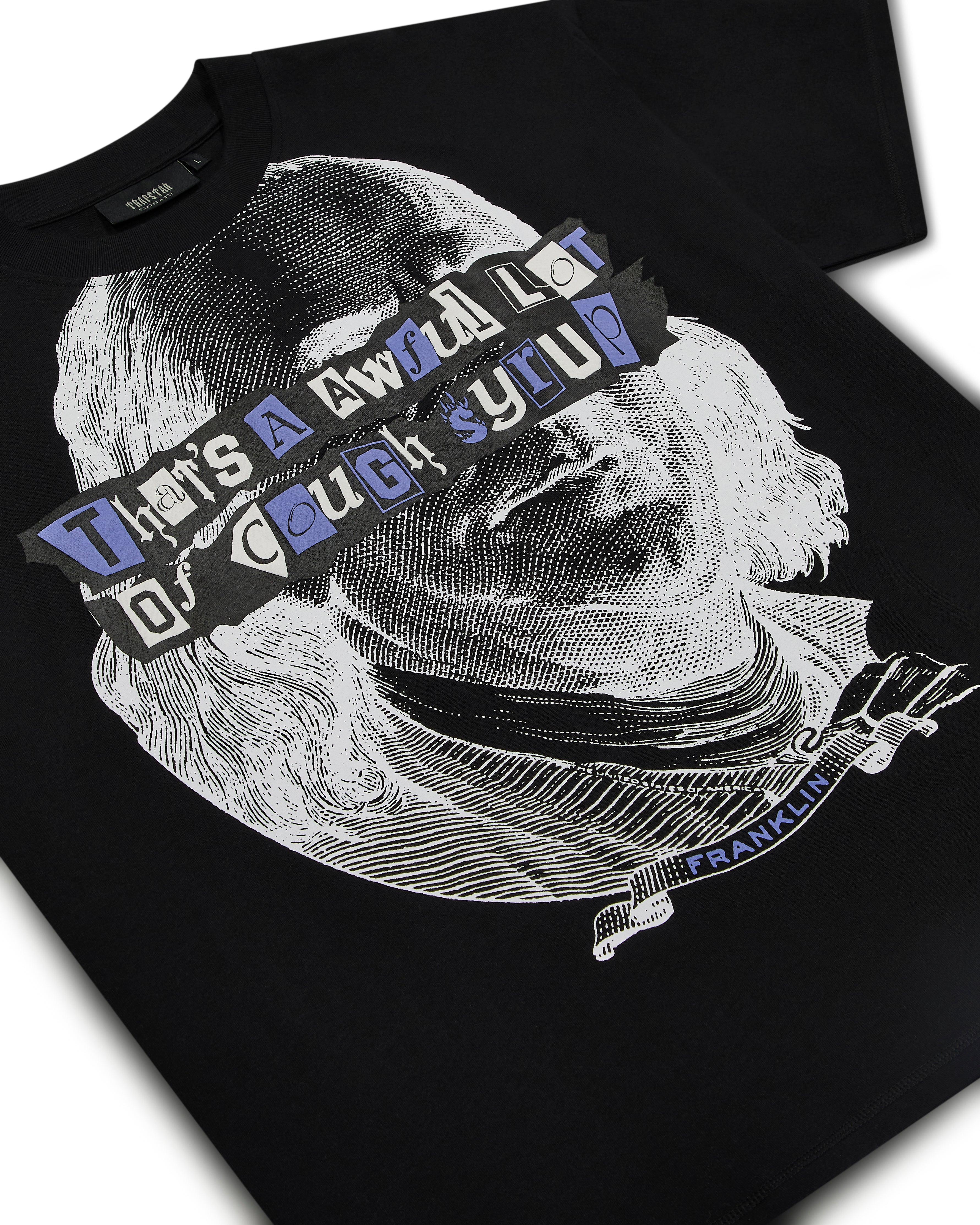 Trapstar x Cough Syrup Benjamin Franklin Tee - Black*