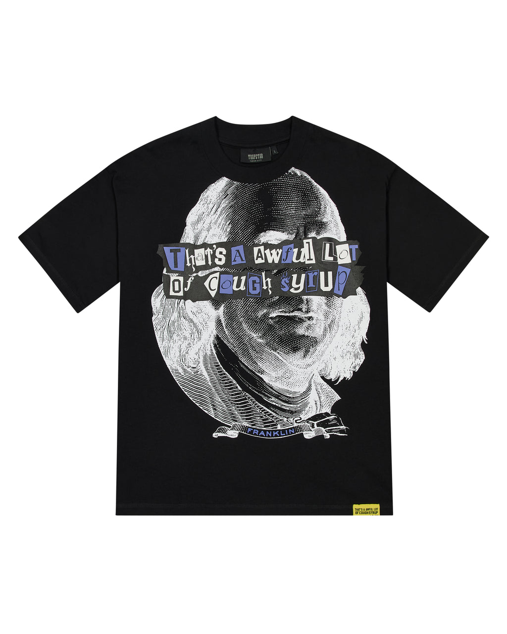 Trapstar x Cough Syrup Benjamin Franklin Tee - Black*