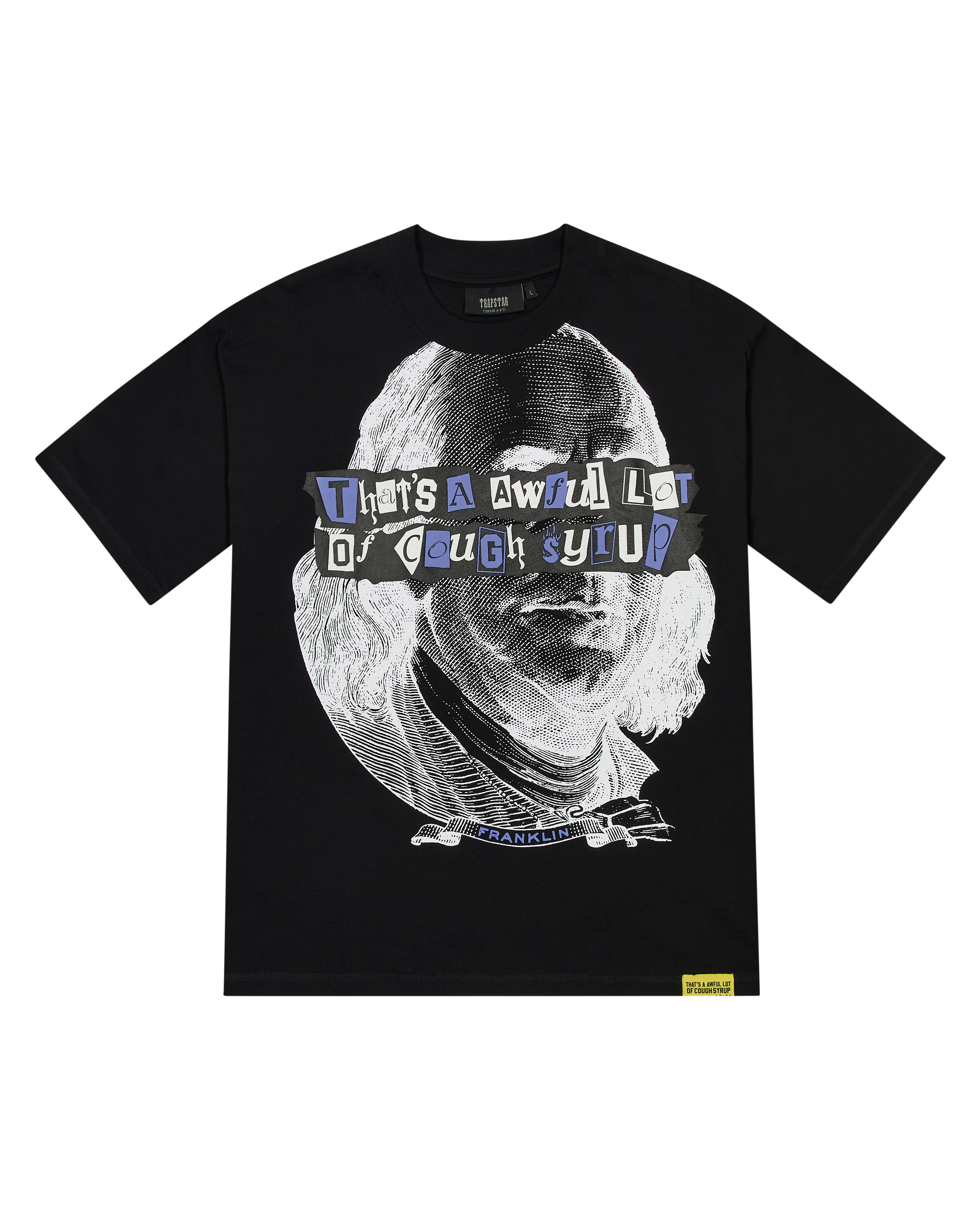 Trapstar x Cough Syrup Benjamin Franklin Tee - Black*