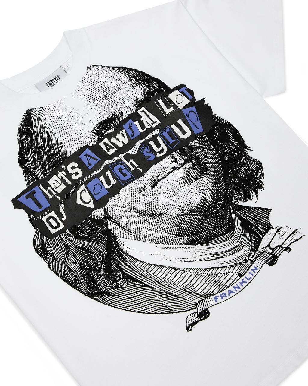 Trapstar x Cough Syrup Benjamin Franklin Tee - White*