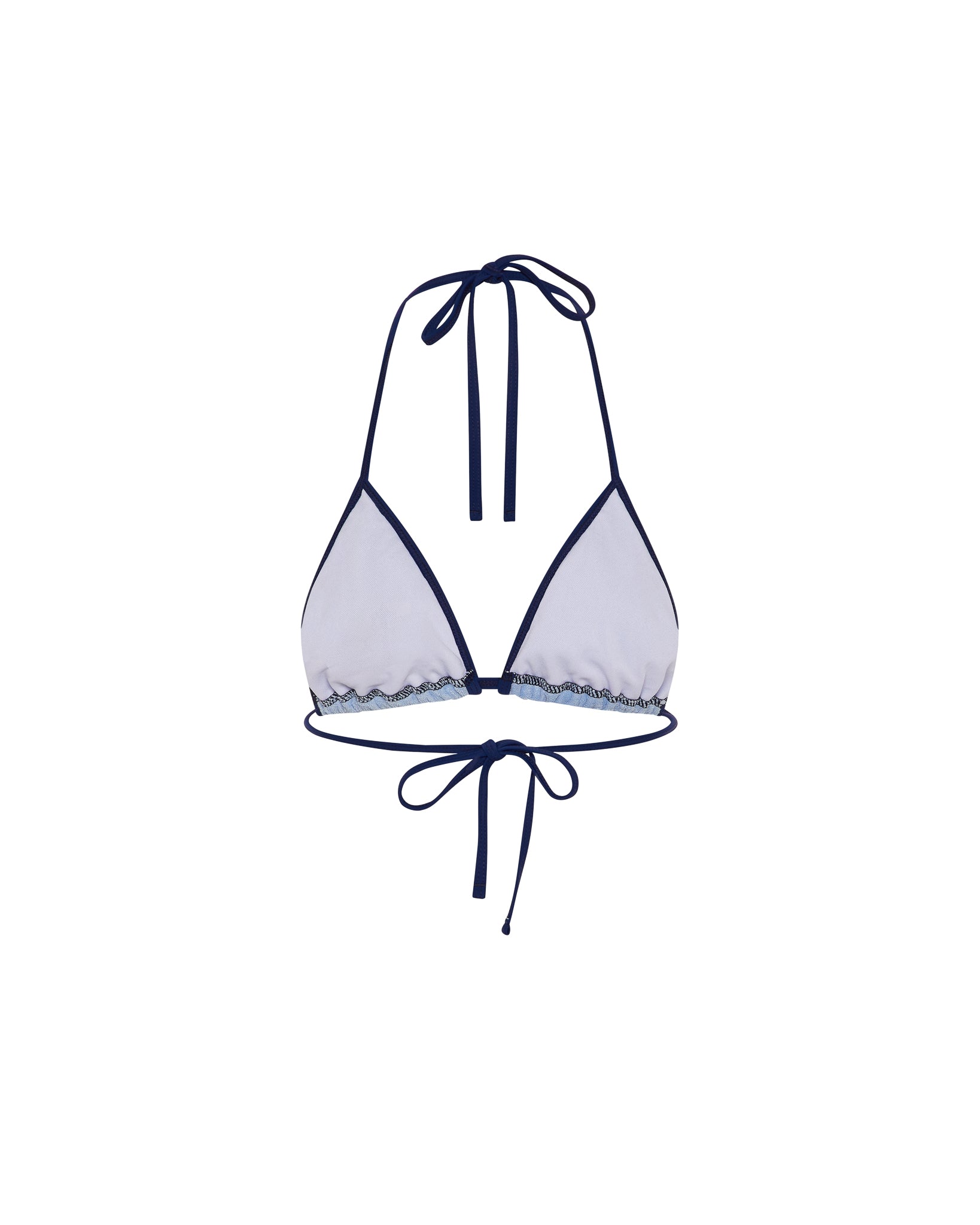Trapstar Women's Terry Script Bikini Top - Blue – Trapstar
