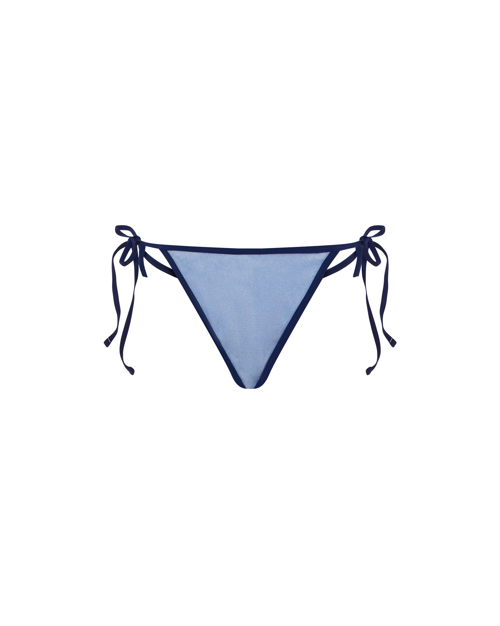 Women's Terry Script Bikini Bottoms - Blue