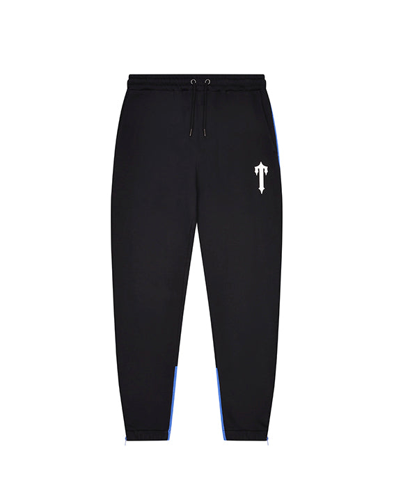 Irongate Panel Tracksuit - Black/Blue