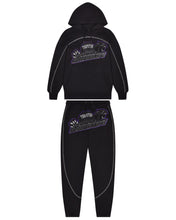 Load image into Gallery viewer, Shooters Arch Panel Hoodie Tracksuit - Black/Purple