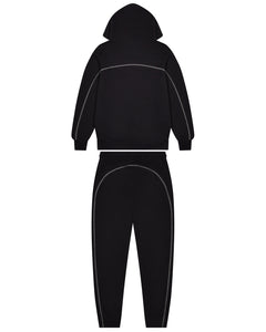 Shooters Arch Panel Hooded Tracksuit - Black