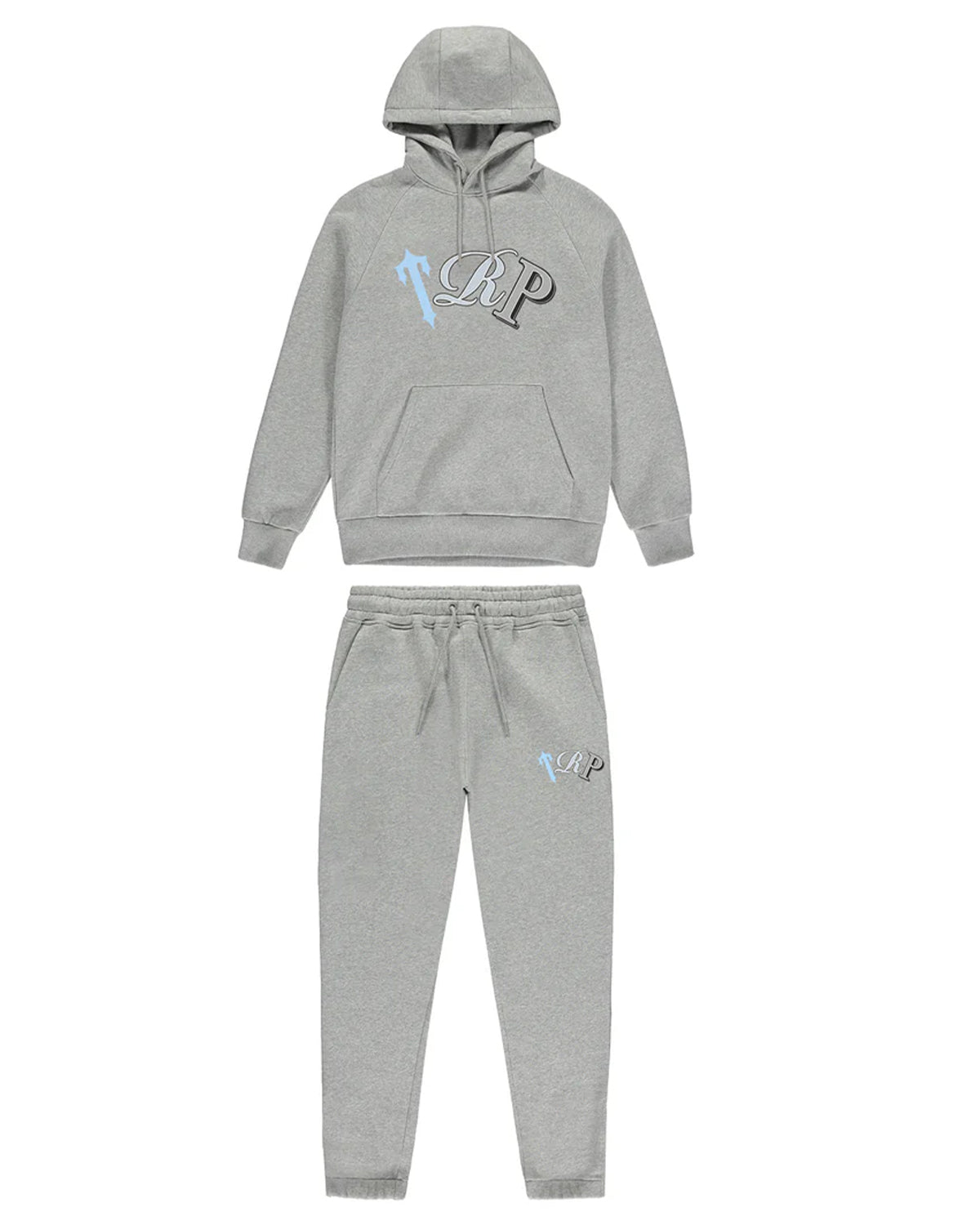 TRP Hoodie Tracksuit - Grey/Blue